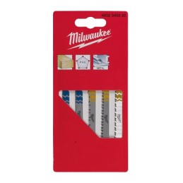 25 pcs - 4932345825 Milwaukee, 15 Teeth Per Inch Multiple Materials 55mm Cutting Length Jigsaw Blade