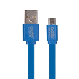 10 pcs - BNC1M-Blue OKdo Micro USB Noodle Cable - 1m Blue