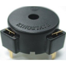 50 pcs - KPEG134 Kingstate 85dB Through Hole Continuous External Piezo Buzzer, 23 (Dia.) x 11mm, 3V dc Min, 20V dc Max