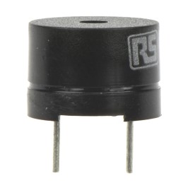 10 pcs - RS PRO 80dB Through Hole External Magnetic Buzzer Component, 12 x 8.5mm, 1V ac Min, 3V ac Max