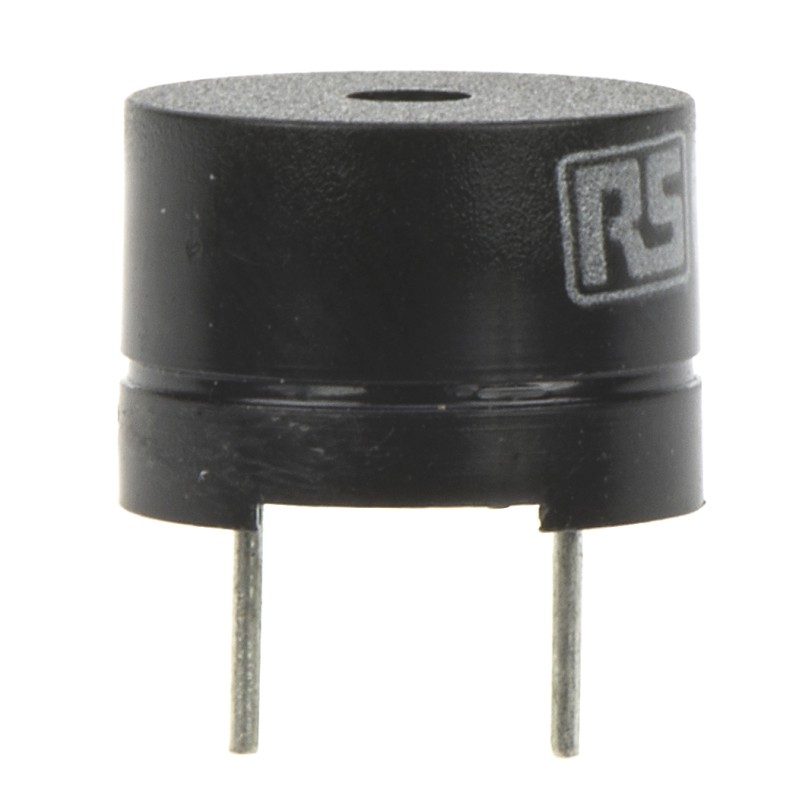10 pcs - RS PRO 80dB Through Hole External Magnetic Buzzer Component, 12 x 8.5mm, 1V ac Min, 3V ac Max