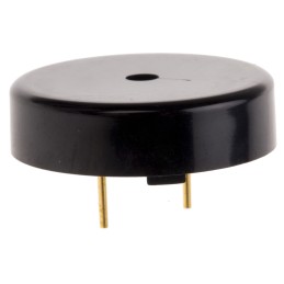 50 pcs - KPEG112 Kingstate 92dB Through Hole Continuous External Piezo Buzzer, 24 (Dia.) x 7.3mm, 30V ac Max