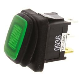 1 pcs - ZF Illuminated SPST, On-None-Off Rocker Switch Panel Mount