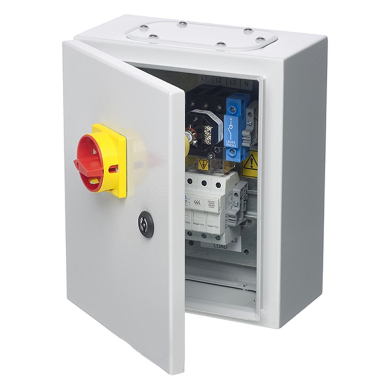 1 pcs - RS PRO 3P Pole Panel Mount Isolator Switch - 32A Maximum Current