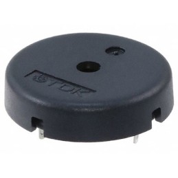 50 pcs - PS1740P02E TDK 75dB PCB Mount High External Piezo Buzzer, 17 (Dia.) x 7.5mm, 3V ac Min, 30V ac Max