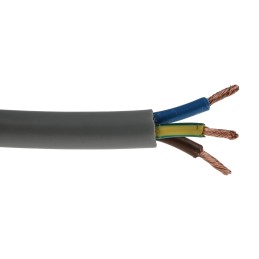 1 Reel of 100 M - RS PRO 3 Core Power Cable, 2.5 mm², 100m, Grey PVC Sheath, 3183Y, 25 A, 300 V, 500 V