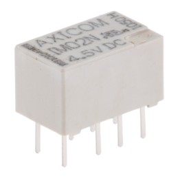 10 pcs - 1-1462038-2 TE Connectivity PCB Mount Signal Relay, 4.5V dc Coil, 2A Switching Current, DPDT