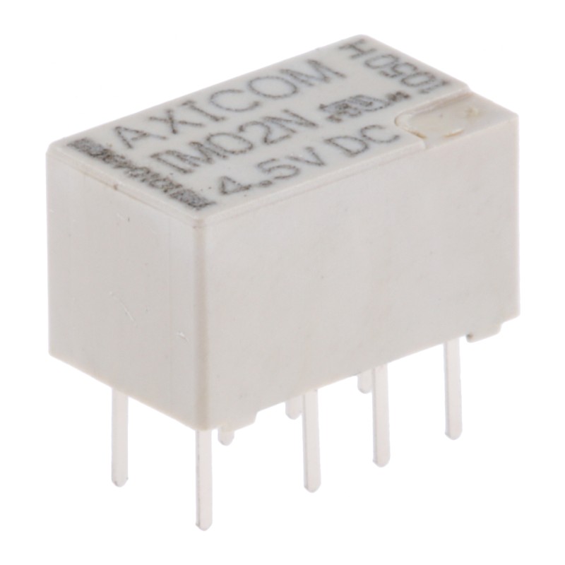 10 pcs - 1-1462038-2 TE Connectivity PCB Mount Signal Relay, 4.5V dc Coil, 2A Switching Current, DPDT