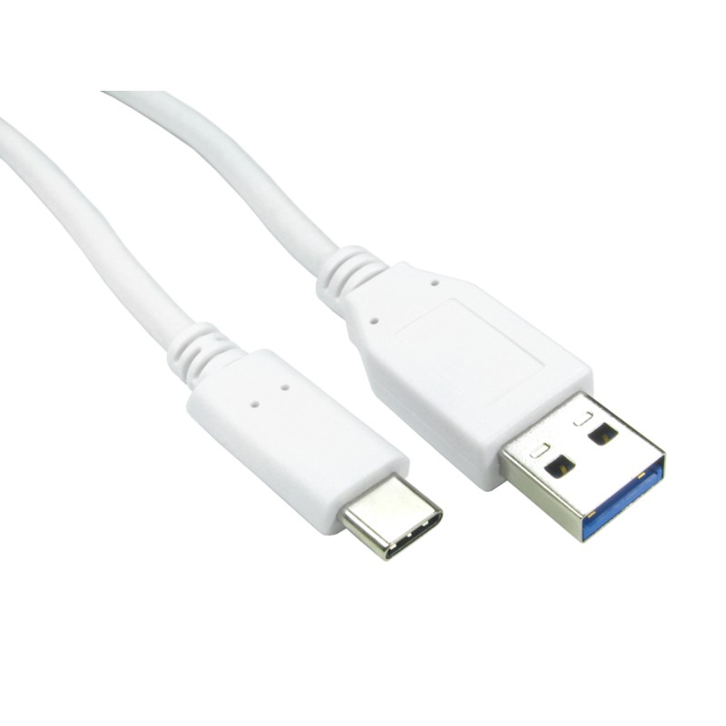 1 pcs - RS PRO USB 3.1 Cable, Male USB A to Male USB C Cable, 500mm