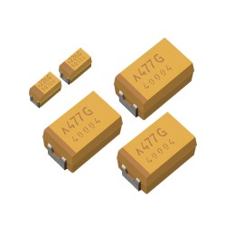 20 pcs - KYOCERA AVX 47μF Surface Mount Polymer Capacitor, 10V dc