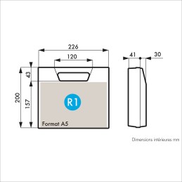 1 pcs - Gard Plasticases Rétro Plastic Equipment case, 235 x 215 x 75mm