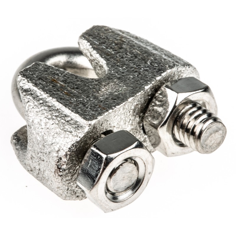 1 pcs - RS PRO Stainless Steel 3mm Diameter Wire Rope Clamp
