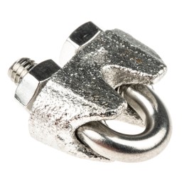 1 pcs - RS PRO Stainless Steel 3mm Diameter Wire Rope Clamp