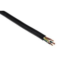 1 Reel of 50 M - RS PRO 4 Core Power Cable, 2.5 mm², 50m, Black CPE Sheath, 25 A, 450 V, 750 V