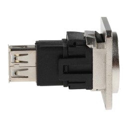 1 pcs - RS PRO Straight, Panel Mount, Socket to Socket Type B to A 2.0 USB Connector