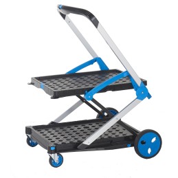1 pcs - RS PRO Foldable Folding Trolley Plastic Platform Trolley, 1000 x 600 x 1070mm, 70kg Load