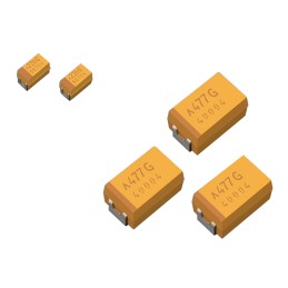 20 pcs - KYOCERA AVX 47μF Surface Mount Polymer Capacitor, 6.3V dc