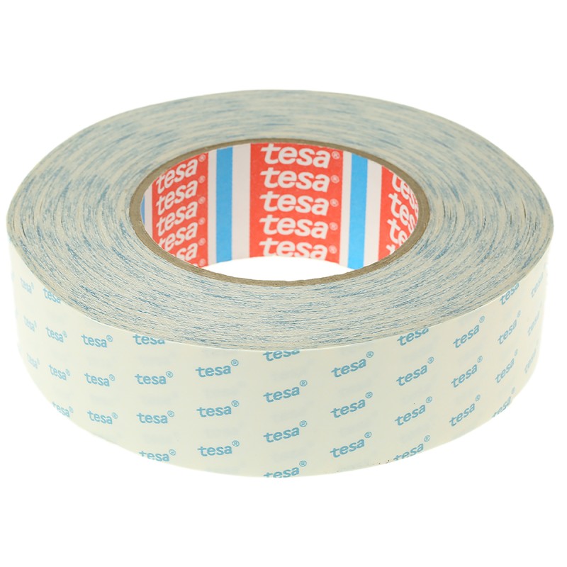 1 pcs - Tesa 4943 White Double Sided Cloth Tape, 0.1mm Thick, 7.7 N/cm, Non-Woven Backing, 38mm x 50m