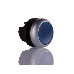 1 pcs - Eaton RMQ Titan M22 Series Black Illuminated Maintained Push Button, 22mm Cutout, IP67