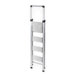1 pcs - RS PRO 4 Tread Aluminium Steps 1510mm Platform Height, Silver