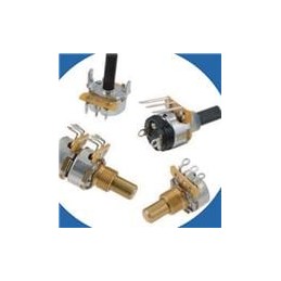 10 pcs : 270X232A102B1A1 - Potentiometers 1K Ohm 20% lug left 1' Shft Len .125 dia