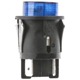 1 pcs - Molveno Illuminated Push Button Switch, Latching, Panel Mount, 25mm Cutout, DPST