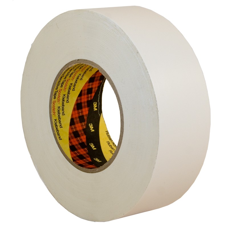 1 pcs - 3M Scotch 389 Duct Tape, 50m x 25mm, White, PE Coated Finish