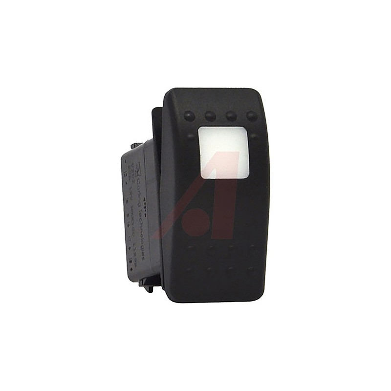1 pcs - Carling Technologies Illuminated SPDT, (On)-Off-On Rocker Switch Panel Mount