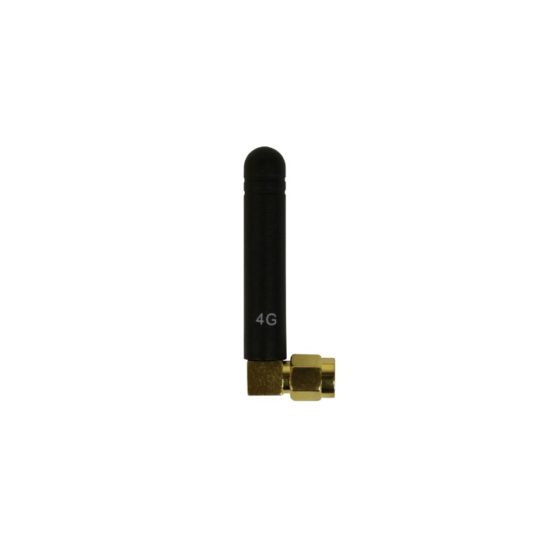 2 pcs - CTi GSM/4G/CH/SMA_90 Stubby Multiband Antenna with SMA Connector, 2G (GSM/GPRS), 3G (UTMS), 4G (LTE)