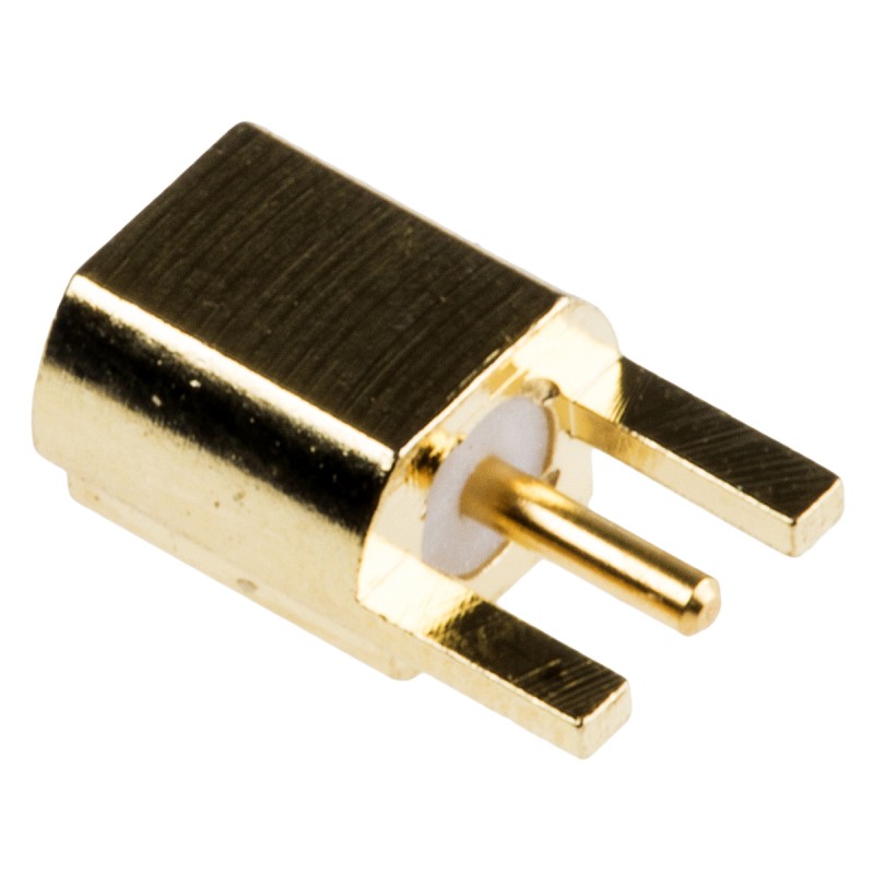 1 pcs - Molex MMCX Series, jack Edge Mount MMCX Connector, 50Ω, Solder Termination, Right Angle Body