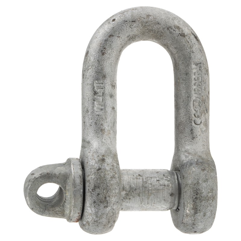 1 pcs - RS PRO D-Shackle, Zinc Plated Steel, 1t