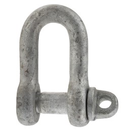 1 pcs - RS PRO D-Shackle, Zinc Plated Steel, 1t