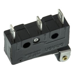 1 pcs - Omron Roller Lever Micro Switch, Solder Terminal, 10.1 A @ 250 V ac, SPDT, IP40