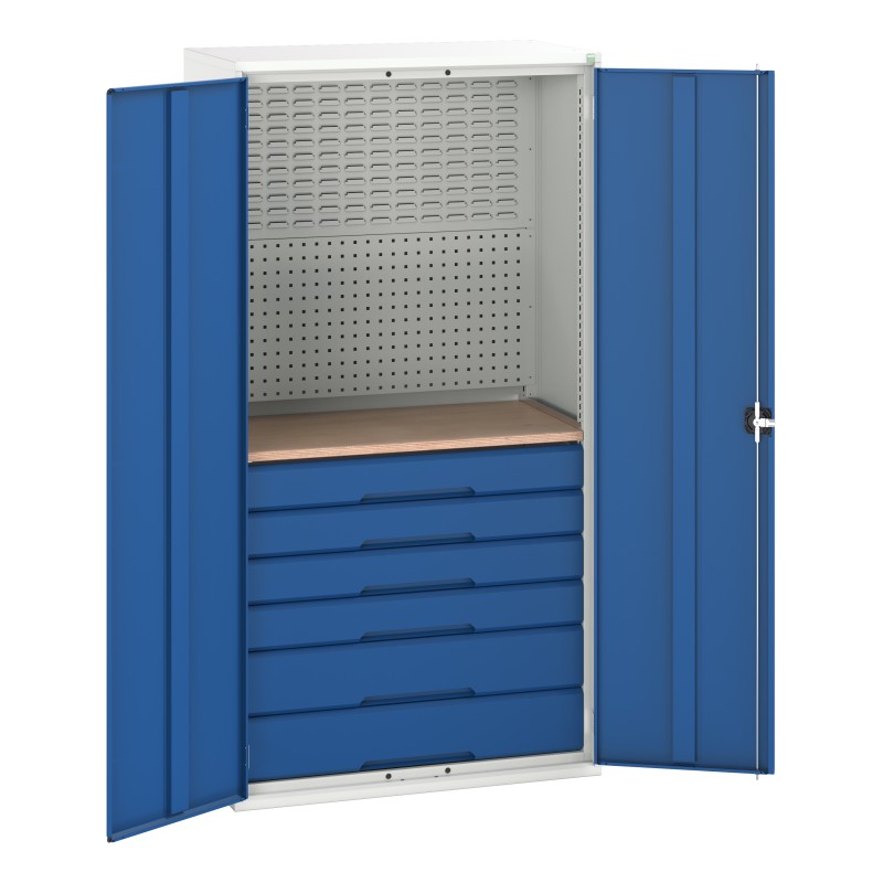 1 pcs - Bott Steel Lockable Floor Standing Cupboard, 1050 x 550 x 2000mm