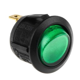 1 pcs - Arcolectric (Bulgin) Ltd Illuminated SPST, On-Off Rocker Switch Panel Mount