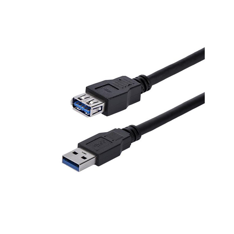 1 pcs - StarTech.com USB 3.0 Cable, Male USB A to Female USB A USB Extension Cable, 1m