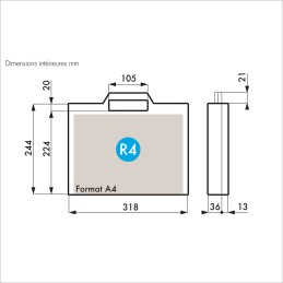 1 pcs - Gard Plasticases Classic Plastic Equipment case, 324 x 274 x 53mm