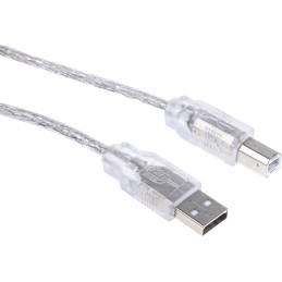 1 pcs - RS PRO USB 2.0 Cable, Male USB A to Male USB B Cable, 3m