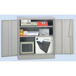 1 pcs - 2 Door Steel Lockable Floor Standing Storage Cabinet, 1016 x 915 x 457mm