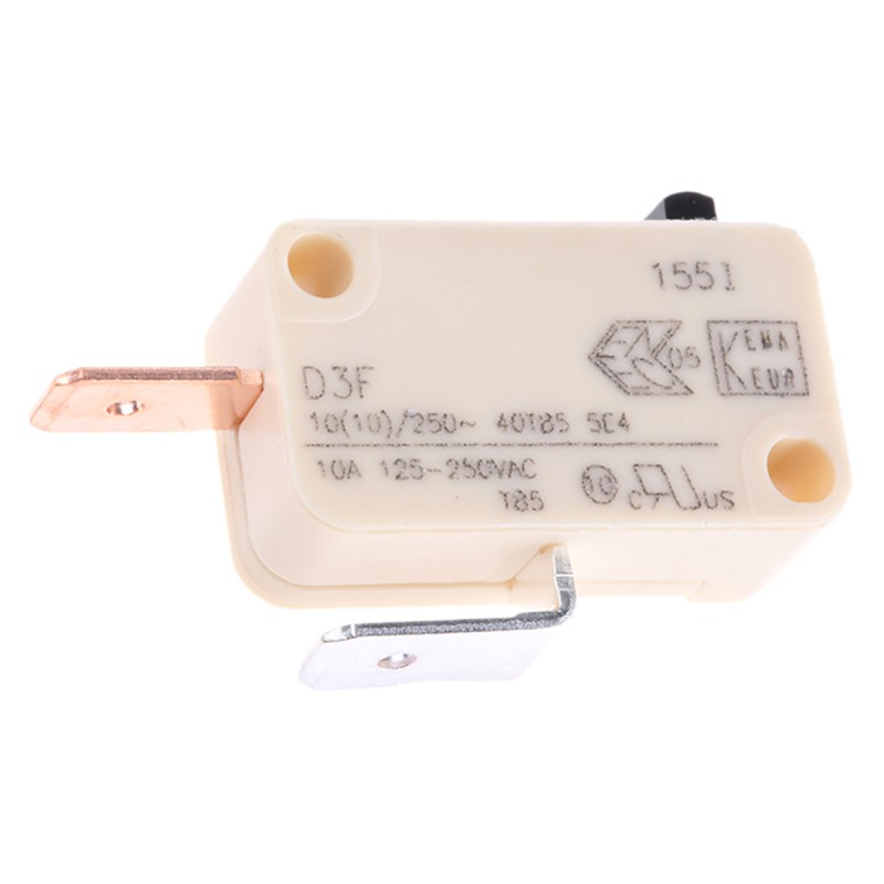 1 pcs - ZF Button Micro Switch, Tab Terminal, 10 A @ 250 V ac, SPST