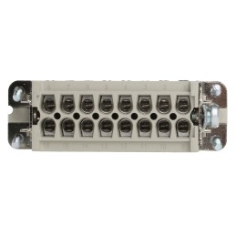 1 pcs - Epic Contact Heavy Duty Power Connector Insert, 14A, Female, H-A Series, 16 Contacts