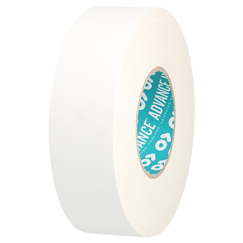 1 pcs - Advance Tapes AT160 Cloth Tape, 50m x 12mm, White, Matt Finish
