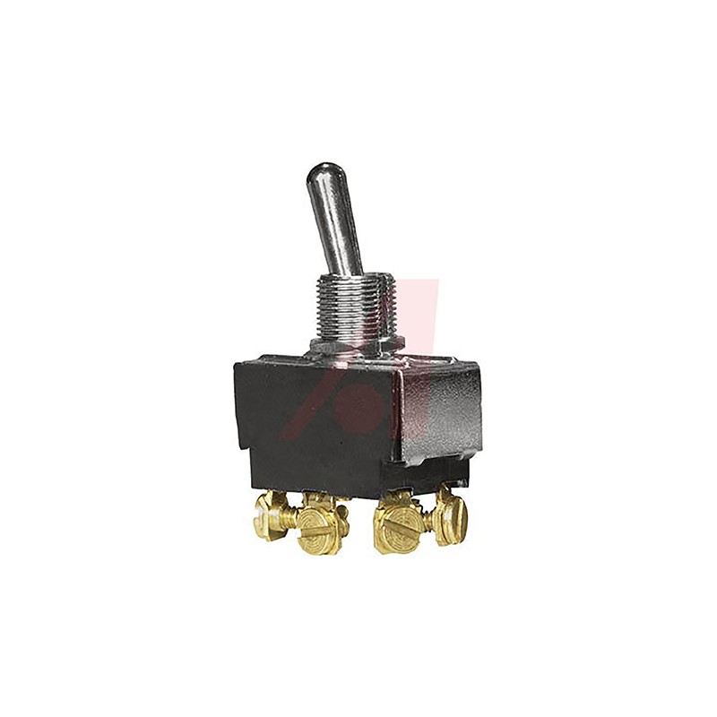 1 pcs - Carling Technologies Toggle Switch, Panel Mount, On-Off-On, DPDT, Screw Terminal, 250V ac