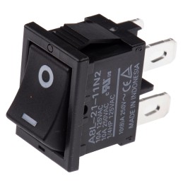 1 pcs - Omron DPST, On-None-Off Rocker Switch Panel