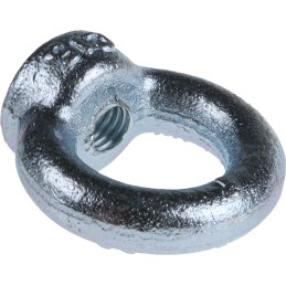 1 pcs - RS PRO Carbon Steel Eye Nut, M8 Thread, 20mm Internal Eye Diameter, 36mm Outer Eye Diameter, 0.14t Load