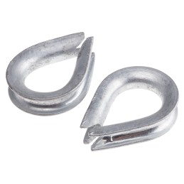 10 pcs - RS PRO Steel Thimble For Use With 8mm Diameter Wire Rope