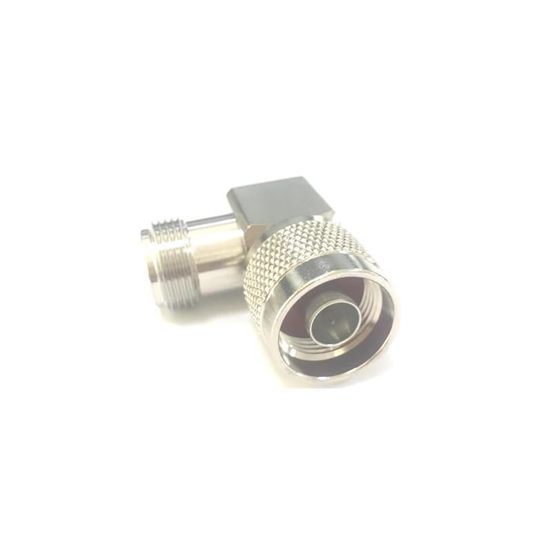 1 pcs - RS PRO Right Angle 50Ω Coaxial Adapter Type N Plug to Type N Socket 6GHz