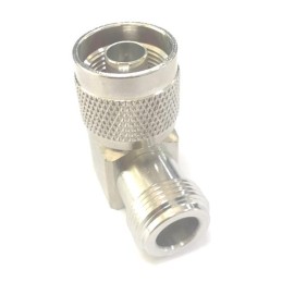 1 pcs - RS PRO Right Angle 50Ω Coaxial Adapter Type N Plug to Type N Socket 6GHz