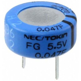 2000 pcs - KEMET 47mF Supercapacitor -20 - +80% Tolerance, Supercap FG 5.5V dc, Through Hole