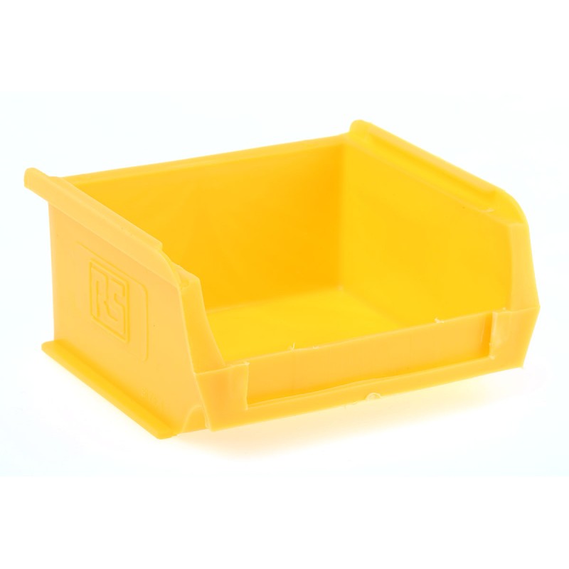 10 pcs - RS PRO PP Storage Bin, 50mm x 100mm, Yellow